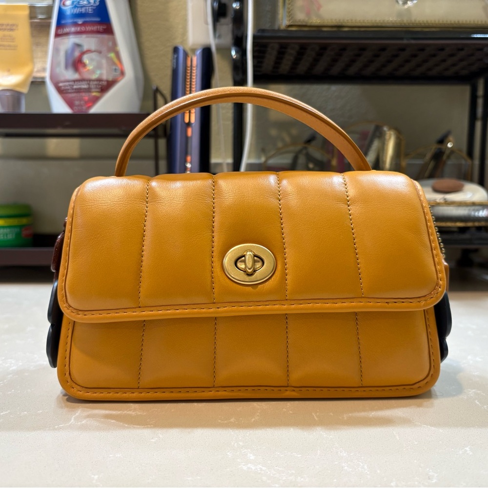 Coach Quilted Turnlock Clutch 20